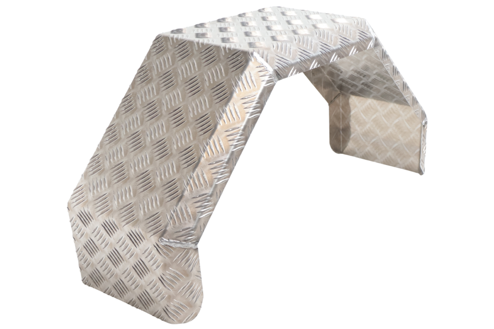 De Haan De Haan HMAQ 2680 - 800x260x400 mm - garde boue 14/15 pouces en plaque d'aluminium striée
