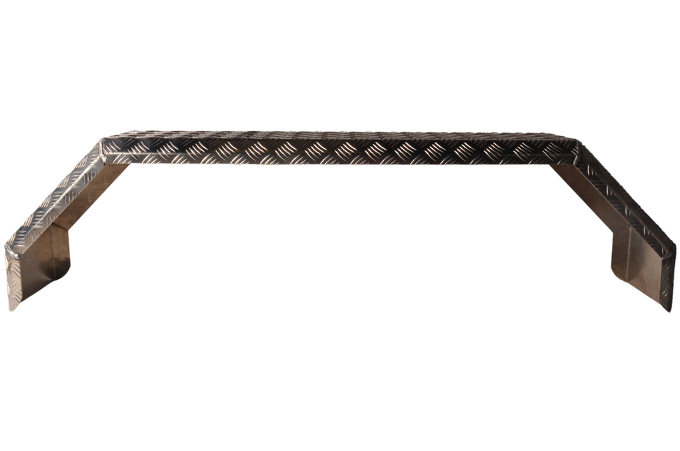 De Haan De Haan THMAQ 23150 - 1500x230x400 mm - Garde boue Tandem en tôle striée en aluminium