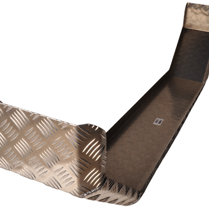 De Haan De Haan THMAQ 23150 - 1500x230x400 mm - Garde boue Tandem en tôle striée en aluminium