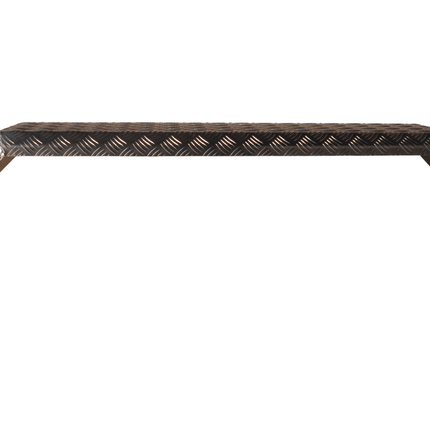 De Haan De Haan THMAQ 24150 - 1500x240x400 mm - garde boue Tandem en plaque d'aluminium striée