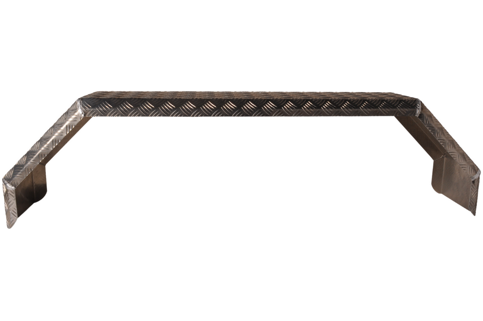 De Haan De Haan THMAQ 24150 - 1500x240x400 mm - garde boue Tandem en plaque d'aluminium striée