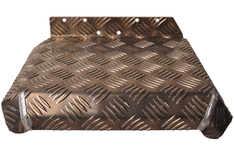 De Haan Demi garde boue droit - 310x290 mm - adapté pour remorque Hapert - matériau de plaque de larmier en aluminium