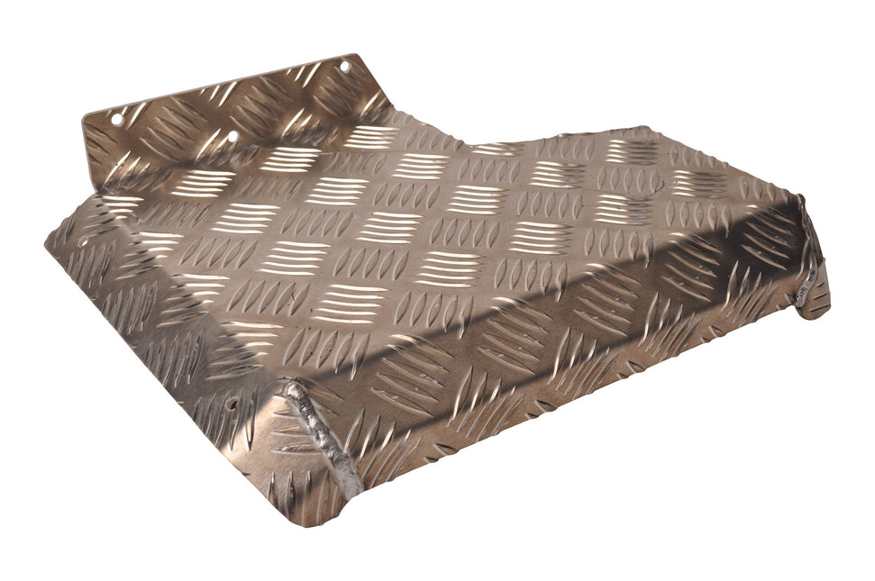 De Haan Demi garde boue droit 340x290 mm - adapté pour Benne Hapert - matériau de plaque de larmier en aluminium