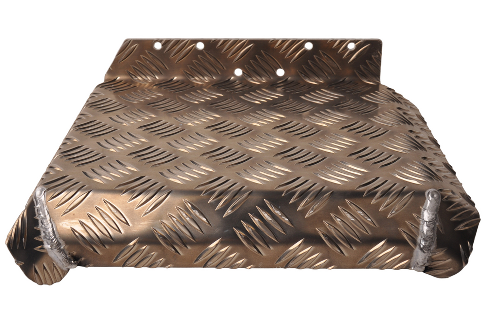 De Haan Demi garde boue gauche - 310x290 mm - adapté pour remorque Hapert - matériau de plaque de larmier en aluminium