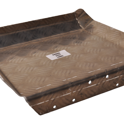 De Haan Demi garde boue gauche 310x290 mm - adapté pour remorque Hapert - matériau de plaque de larmier en aluminium