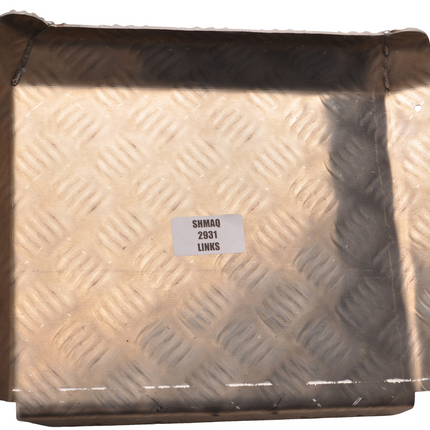 De Haan Demi garde boue gauche 310x290 mm - adapté pour remorque Hapert - matériau de plaque de larmier en aluminium
