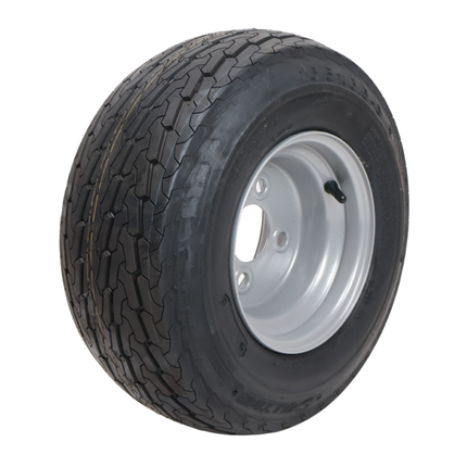 Deli Tire Roue complète de remorque - 16.5x6.50-8 - entraxe : 4x100 - capacité de charge : 360 kg - diamètre du moyeu : 60 mm - 6PR