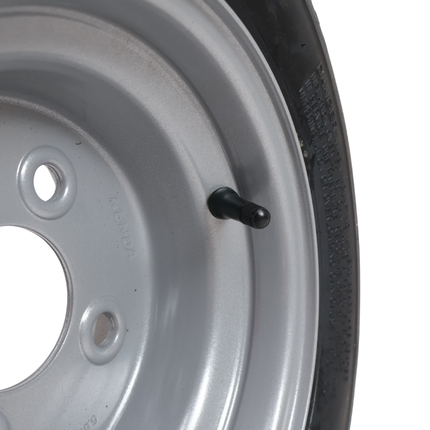Deli Tire Roue complète de remorque - 16.5x6.50-8 - entraxe : 4x100 - capacité de charge : 360 kg - diamètre du moyeu : 60 mm - 6PR