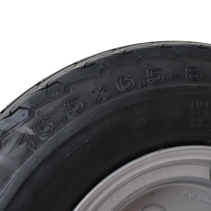 Deli Tire Roue complète de remorque - 16.5x6.50-8 - entraxe : 4x100 - capacité de charge : 360 kg - diamètre du moyeu : 60 mm - 6PR