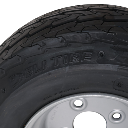 Deli Tire Roue complète de remorque - 16.5x6.50-8 - entraxe : 4x100 - capacité de charge : 360 kg - diamètre du moyeu : 60 mm - 6PR