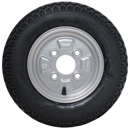 Deli Tire Roue complète de remorque - 3.50-8 - entraxe : 4x100 - capacité de charge : 170 kg - diamètre du moyeu : 60 mm - 4PR