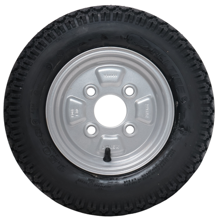 Deli Tire Roue complète de remorque - 3.50-8 - entraxe : 4x100 - capacité de charge : 170 kg - diamètre du moyeu : 60 mm - 4PR