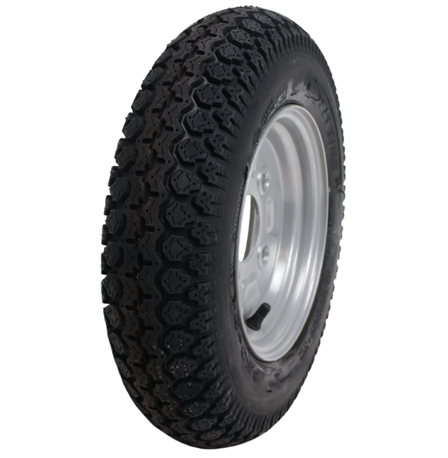 Deli Tire Roue complète de remorque - 3.50-8 - entraxe : 4x100 - capacité de charge : 170 kg - diamètre du moyeu : 60 mm - 4PR