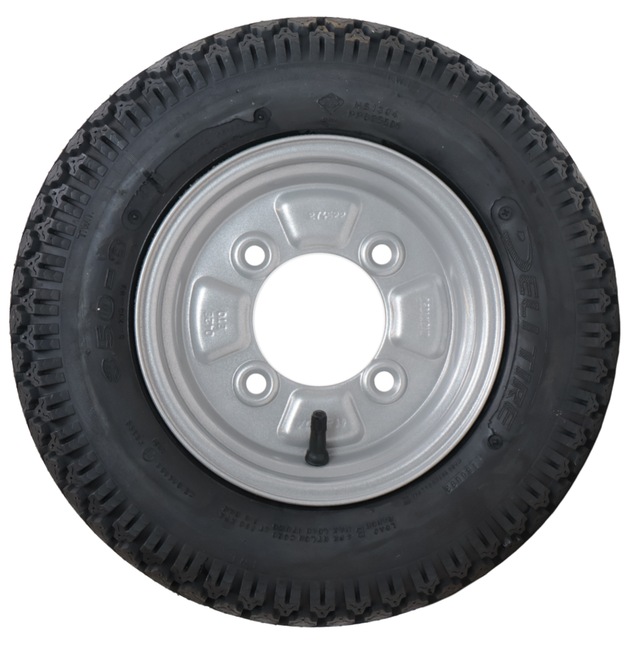 Deli Tire Roue complète de remorque - 3.50-8 - entraxe : 4x115 - capacité de charge : 170 kg - diamètre du moyeu : 85 mm - 4PR