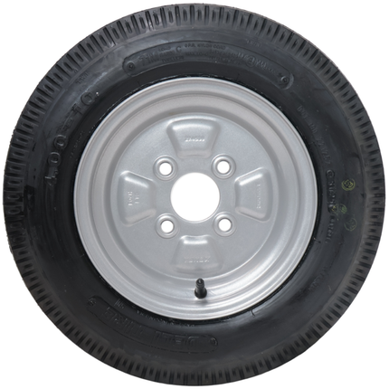 Deli Tire Roue complète de remorque - 4.00-10 - entraxe : 4x100 - capacité de charge : 345 kg - diamètre du moyeu : 60 mm - 6PR