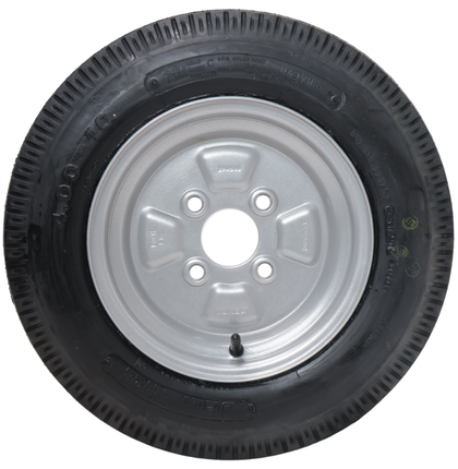Deli Tire Roue complète de remorque - 4.00-10 - entraxe : 4x100 - capacité de charge : 345 kg - diamètre du moyeu : 60 mm - 6PR