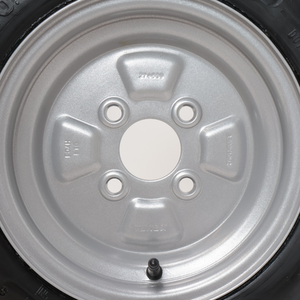 Deli Tire Roue complète de remorque - 4.00-10 - entraxe : 4x100 - capacité de charge : 345 kg - diamètre du moyeu : 60 mm - 6PR