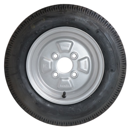 Deli Tire Roue complète de remorque - 4.00-10 - entraxe : 4x100 - capacité de charge : 275 kg - diamètre du moyeu : 60 mm - 4PR