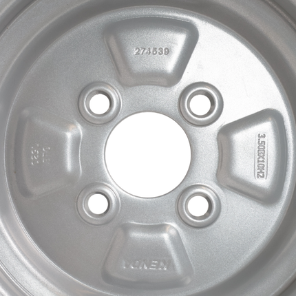 Deli Tire Roue complète de remorque - 4.00-10 - entraxe : 4x100 - capacité de charge : 275 kg - diamètre du moyeu : 60 mm - 4PR