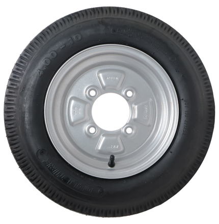 Deli Tire Roue complète de remorque - 4.00-10 - entraxe : 4x115 - capacité de charge : 275 kg - diamètre du moyeu : 85 mm - 4PR