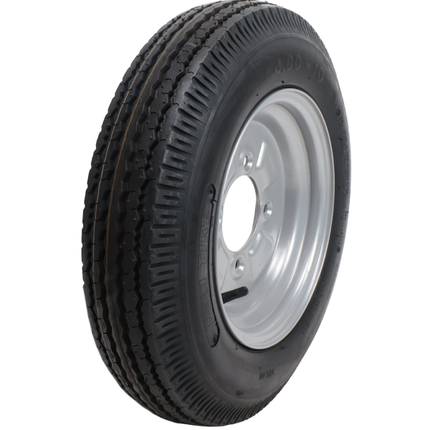 Deli Tire Roue complète de remorque - 4.00-10 - entraxe : 4x115 - capacité de charge : 275 kg - diamètre du moyeu : 85 mm - 4PR