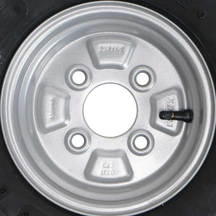 Deli Tire Roue complète de remorque - 4.00-8 - entraxe : 4x100 - capacité de charge : 265 kg - diamètre du moyeu : 60 mm - 4PR