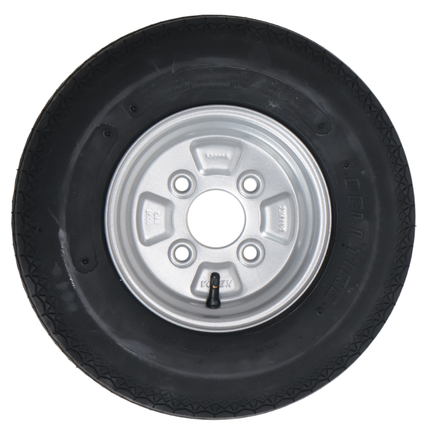 Deli Tire Roue complète de remorque - 4.00-8 - entraxe : 4x100 - capacité de charge : 265 kg - diamètre du moyeu : 60 mm - 4PR
