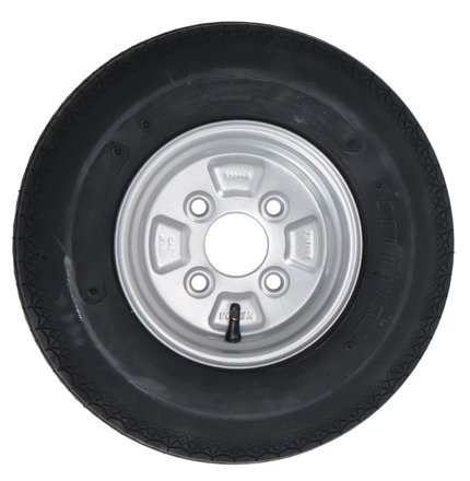 Deli Tire Roue complète de remorque - 4.00-8 - entraxe : 4x100 - capacité de charge : 265 kg - diamètre du moyeu : 60 mm - 4PR