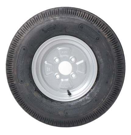 Deli Tire Roue complète de remorque - 5.20-10 - entraxe : 4x100 - capacité de charge : 280 kg - diamètre du moyeu : 60 mm - 4PR