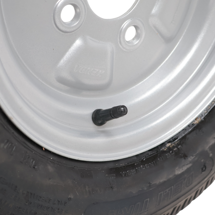 Deli Tire Roue complète de remorque - 5.20-10 - entraxe : 4x100 - capacité de charge : 280 kg - diamètre du moyeu : 60 mm - 4PR