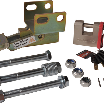 DoubleLock DoubleLock AKS3504 Fixed Lock - Verrouillage de barre d'attelage inférieure approuvé par SCM pour AL-KO AKS3504