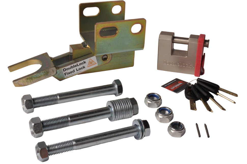 DoubleLock DoubleLock AKS3504 Fixed Lock - Verrouillage de barre d'attelage inférieure approuvé par SCM pour AL-KO AKS3504