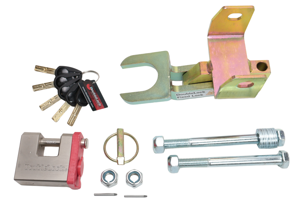 DoubleLock DoubleLock EM350 Fixed Lock - Antivol de Tête approuvé par le SCM pour Boîtier d'attelage freinée