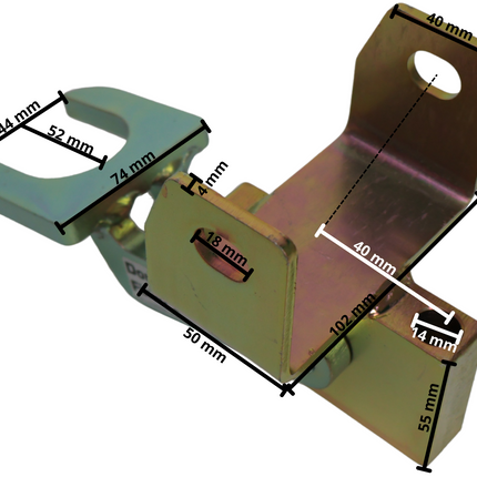 DoubleLock DoubleLock EM350 Fixed Lock - Antivol de Tête approuvé par le SCM pour Boîtier d'attelage freinée