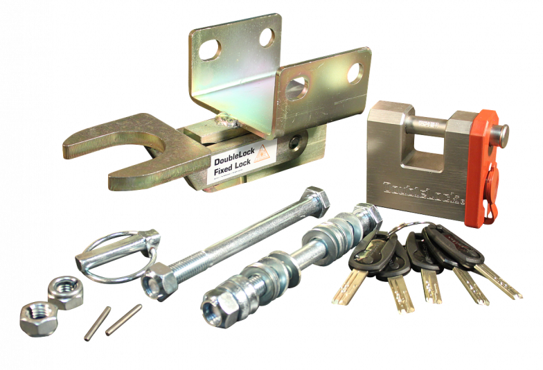 DoubleLock DoubleLock Type B Fixed Lock - Serrure d'attelage freinée sous bâti, homologuée SCM