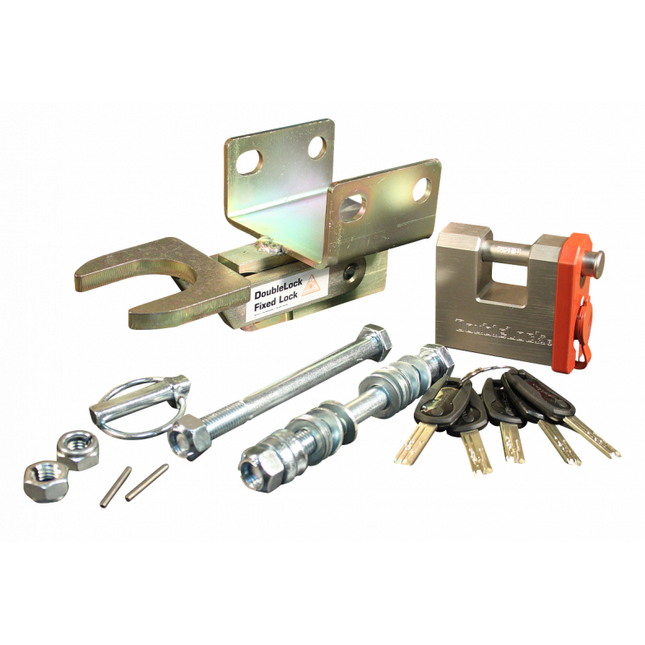 DoubleLock DoubleLock Type B Fixed Lock - Serrure d'attelage freinée sous bâti, homologuée SCM