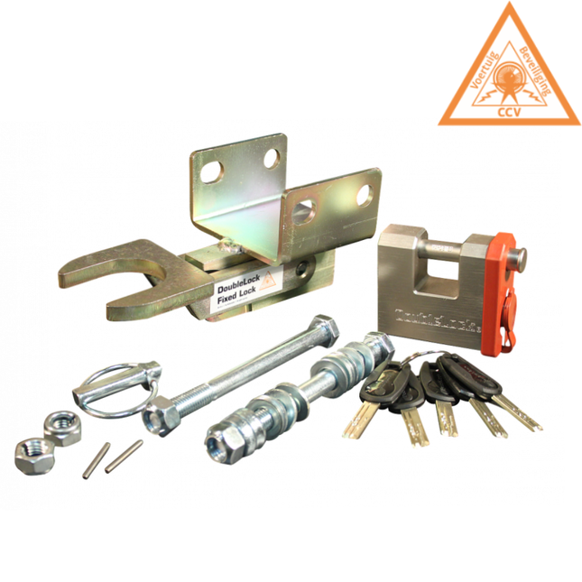 DoubleLock DoubleLock Type B Fixed Lock - Serrure d'attelage freinée sous bâti, homologuée SCM