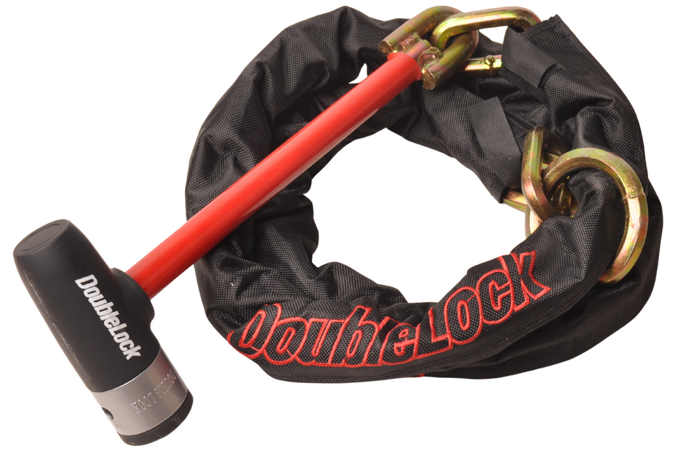 DoubleLock Serrures à chaîne/Loop Chain - longueur 200 cm - testé SCM - fonction de serrage de roue