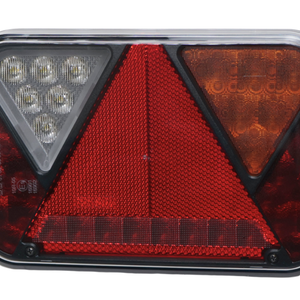 Fristom Feu arrière de remorque - Fristom - droite - 200x130x50 mm - connecteur Aspöck - avec résistance intégrée