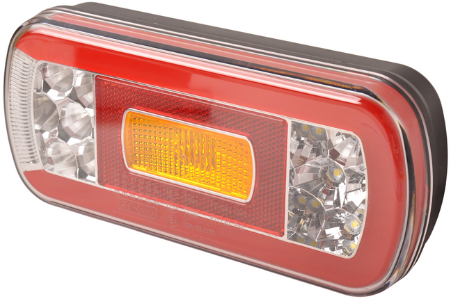 Fristom Feu arrière de remorque - Fristom FT-130 LED - droite - 220x110x50,5 mm - avec feu de recul