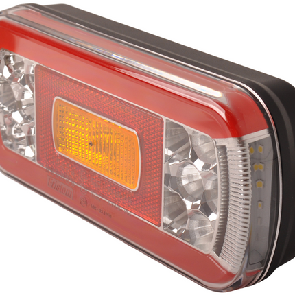 Fristom Feu arrière de remorque - Fristom FT-130 LED - gauche - 220x110x50,5 mm - avec feu de brouillard