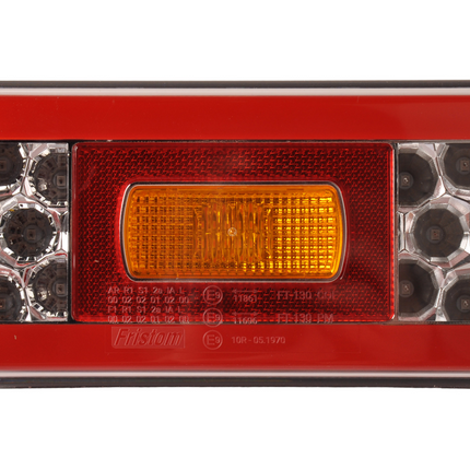 Fristom Feu arrière de remorque - Fristom FT-130 LED - gauche - 220x110x50,5 mm - avec feu de brouillard