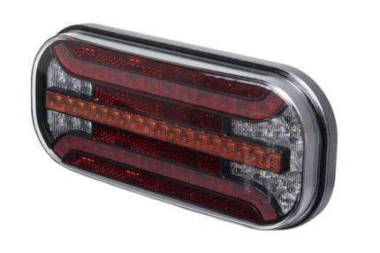 Fristom Feu arrière de remorque - Fristom FT-230 LED - droite - 215x95x38 mm - avec clignotant dynamique - avec feu de recul