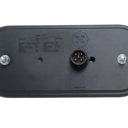 Fristom Feu arrière de remorque - Fristom FT-230 LED - droite - 215x95x38 mm - avec clignotant dynamique - avec feu de recul