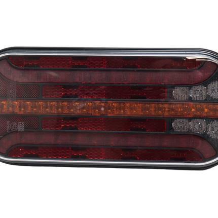 Fristom Feu arrière de remorque - Fristom FT-230 LED - gauche - 215x95x38 mm - avec clignotant dynamique - avec feu de brouillard