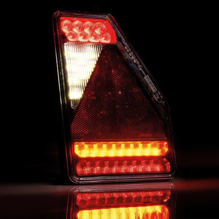 Fristom Feu arrière de remorque - Fristom FT-277 LED - droite - 211x146x49 mm - avec feu de recul