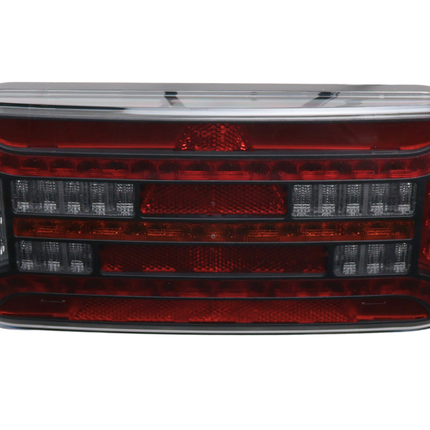 Fristom Feu arrière de remorque - Fristom FT-610 LED - droite - 302x130x51 mm - avec clignotant dynamique - raccordement par fils libres 100 cm