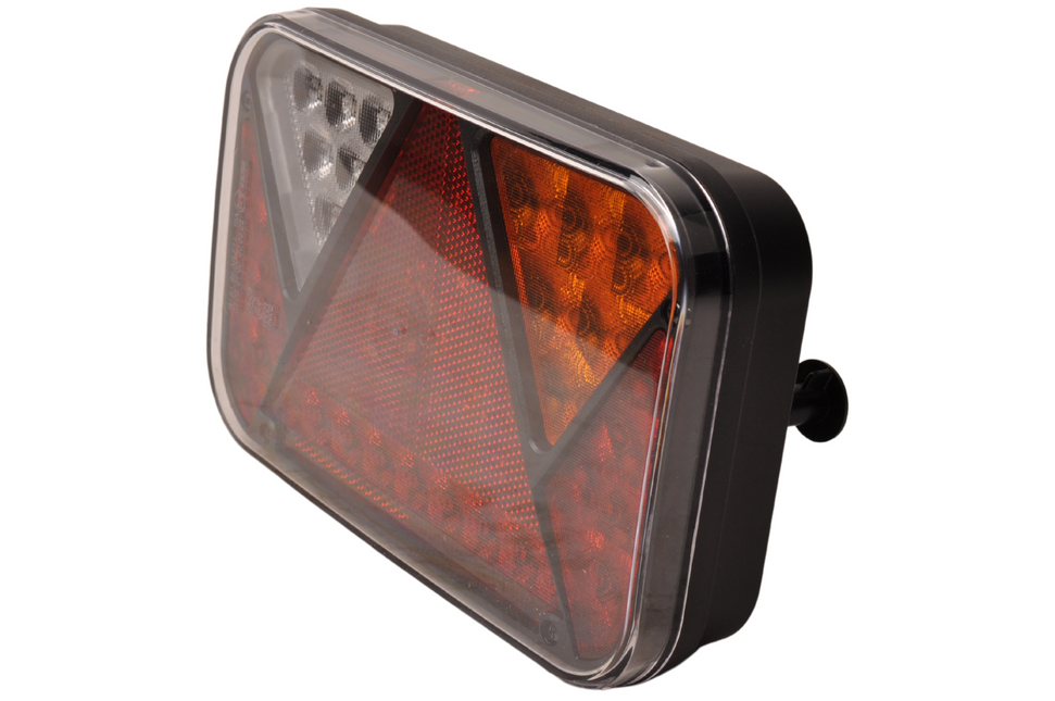 Fristom Feu arrière Fristom droit avec résistance intégrée 200x130x50 mm - facile à connecter avec les prises Aspöck