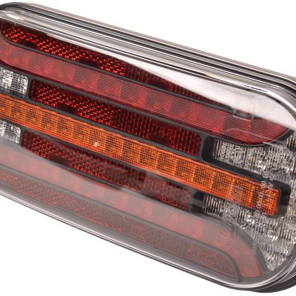 Fristom Fristom FT-230 droit - avec feu de recul - LED 215x95x38 mm - avec clignotant dynamique