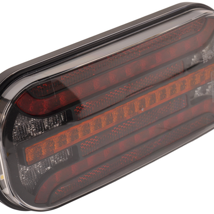 Fristom Fristom FT-230 droit - avec feu de recul - LED 215x95x38 mm - avec clignotant dynamique